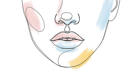 Textured watercolor painting of a person's mouth, evoking gossip and shaming