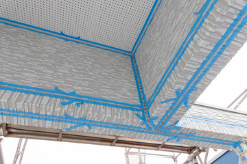 シール工事のマスキング