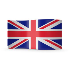 the united kingdom flag, isolated on transparent background, png