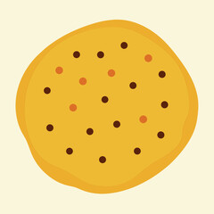 Yellow melon orange fruit and lemon slice vector illustration cartoon design icon