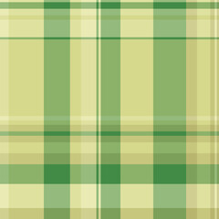 Plank textile pattern seamless, masculine fabric check background. Bedroom texture tartan plaid vector in green and yellow colors.
