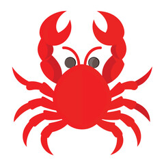 Vector black spider crab symbol design on a white background