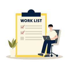 Work checklist Illustration