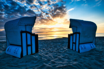 Sound of the Sea - Usedom Baltic Sea Vacation Holidays Sunset Beach Chair Relaxation Time-out...