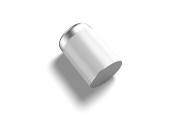 High Angle View of Blank White Tote Bag, 3d Illustration