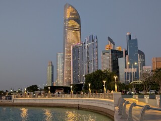 skyscrapers in the Abu Dhabi