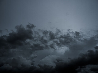 Cloud storm sky dark rain lightning thunder stormy typhoon nature light scene rainy atmosphere...