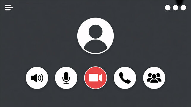 Engage your audience with this virtual meeting interface, perfect for demonstrating online collaboration and video conference apps - Powered by Adobe