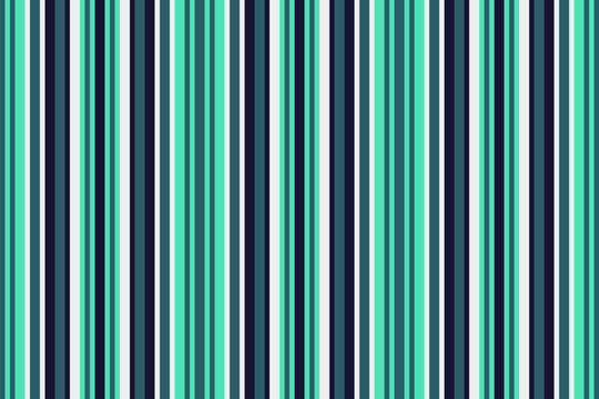 Boyalty vertical textile pattern, ornament lines seamless fabric. Beco vector background stripe texture in cyan and teal colors.