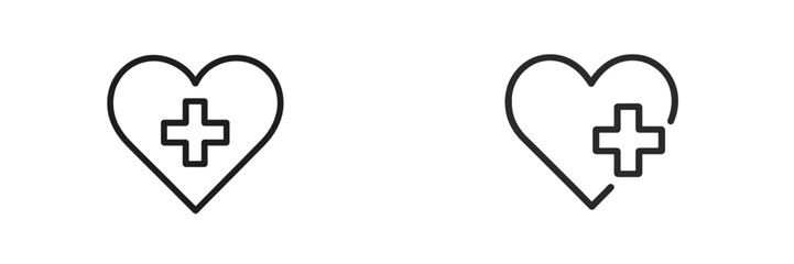 Obraz premium Health icons representing care and wellness in vector format