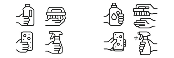 Cleaning supplies and tools for efficient home maintenance tasks