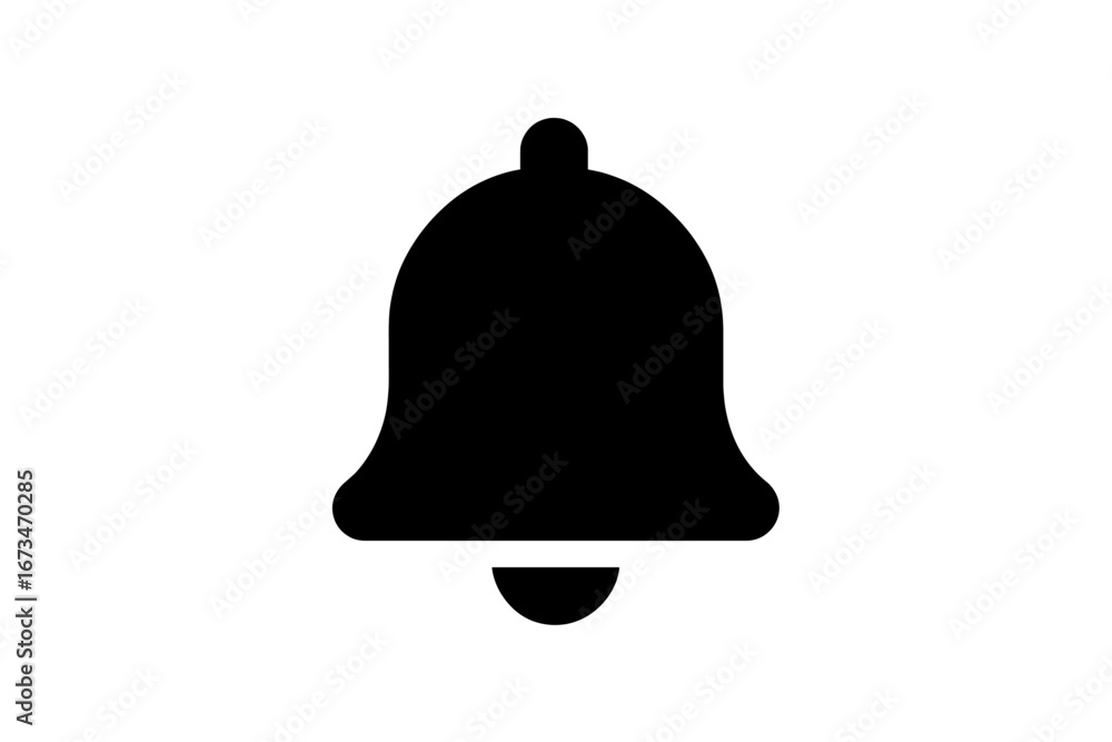 Poster bell icon design for notifications in digital applications