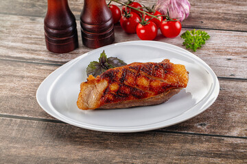 Roasted duck breast fillet meat