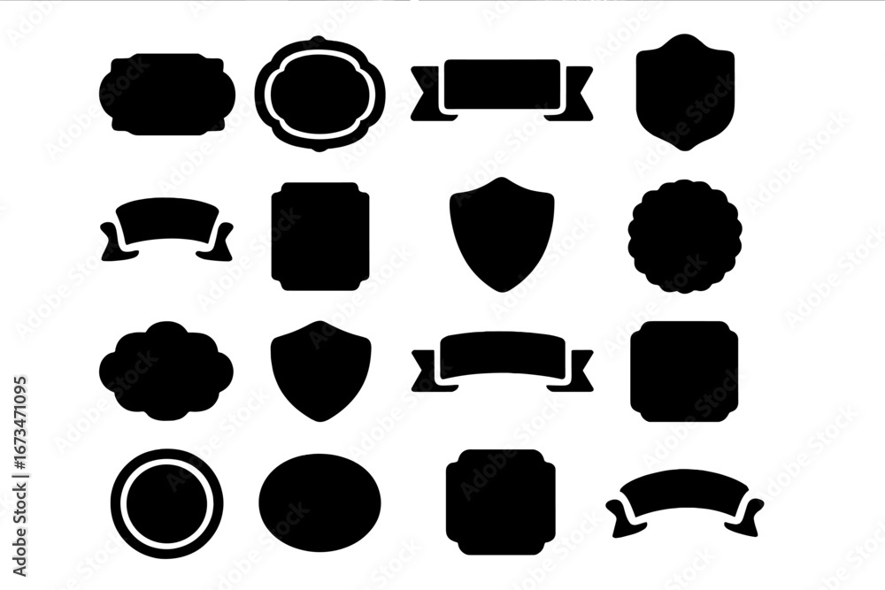 Poster decorative vector elements for graphic design and branding projects
