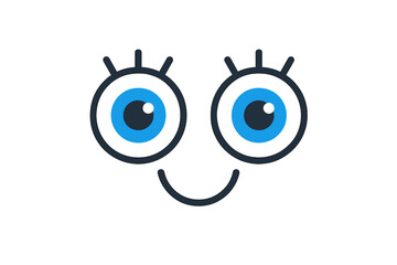 Fototapeta premium Fun and playful cartoon eyes illustration for various designs