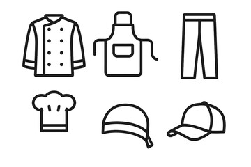 Professional kitchen attire and accessories designed for chefs