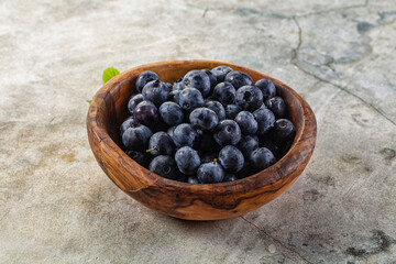 Sweet juicy ripe blueberry heap