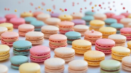 Macarons in a Swirl of Color — Sweetness, Texture, and a Dream on the Tongue