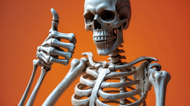 Thumbs-Up Skeleton &mdash; Anatomy, Humor, and a Timeless Gesture