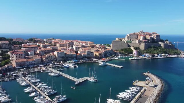 Calvi Citadel. Historic Architecture in Corsica