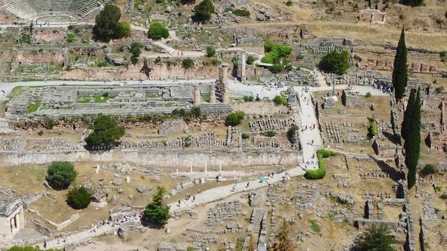 Delphi Ruins. Ancient Greek Sanctuary