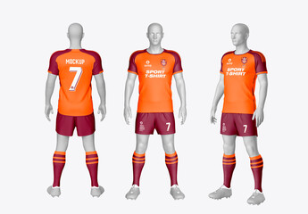 Men's Soccer Kit Mockup