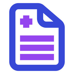 Fototapeta premium Medical twotone icon set