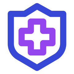 Fototapeta premium Medical twotone icon set