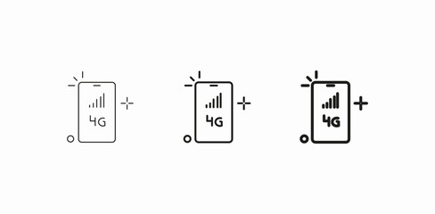 phone data connection icon sign vector