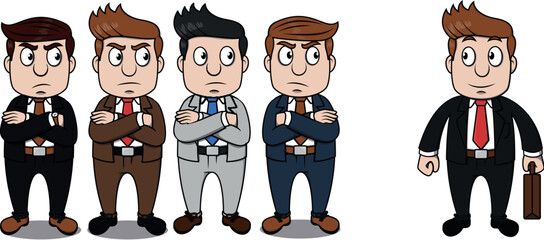 Business man Vector Illustration Design Advertising media concept 