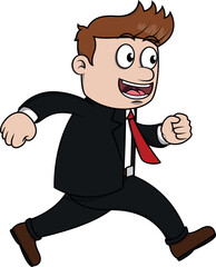 Fototapeta premium Business man Vector Illustration Design Advertising media concept 