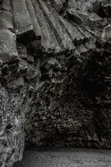 Massive cave with basalt columns, Vik, Iceland