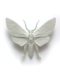 Origami Paper Insect With Detailed Wings