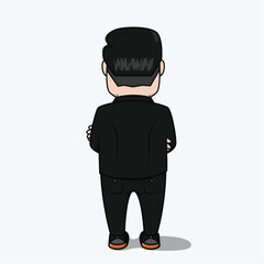 Business Man Vector Illustration Design Concept for Advertising 