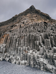 Basalt columns on Reynisfjara beach, Iceland
