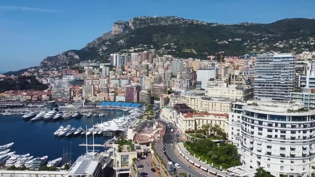Aerial View of Monaco and Monte Carlo