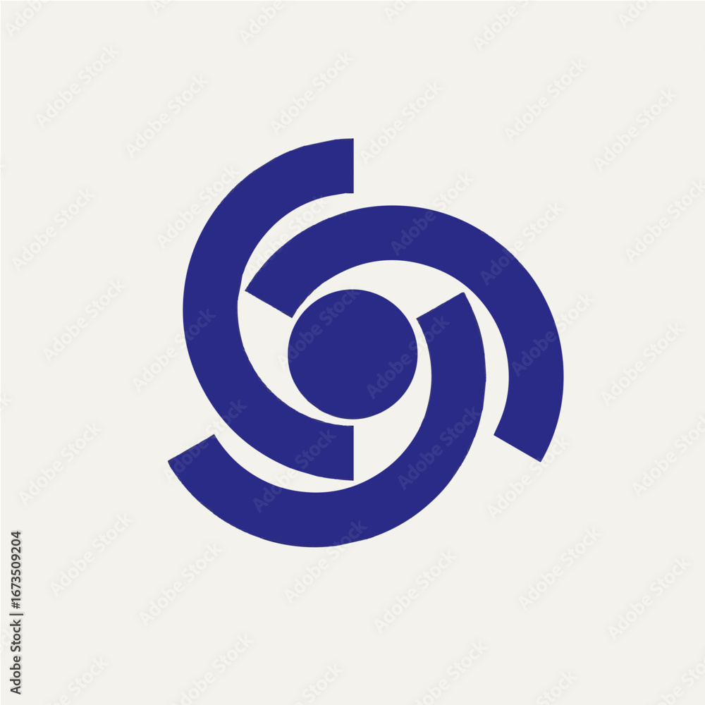 Poster dynamic abstract design featuring swirling blue shapes ideal for branding and technology projects