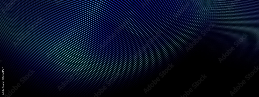 Poster abstract technology particles lines mesh on black background