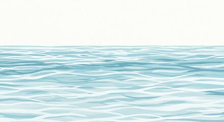 穏やかで青い海 優しい波穏やかに揺れる 水面. AI Generated