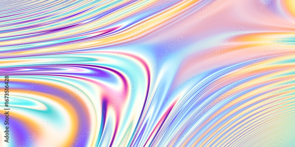 Poster abstract iridescent waves a beautiful and ethereal pearly background design perfectly crafted for co