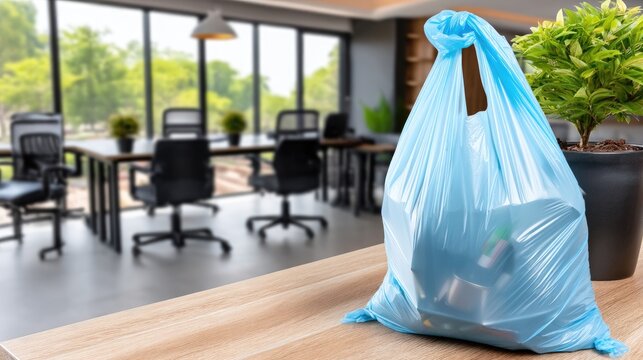 Office cleanup brings focus on waste management and environmental responsibility in modern workspace