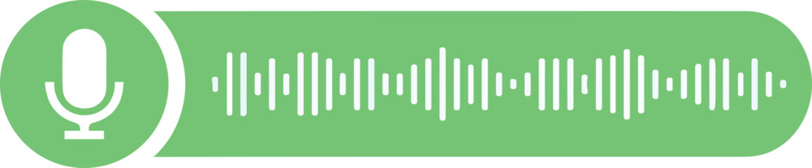 Obraz premium Voice Message Bubble Icon , Voice Note Icon 
