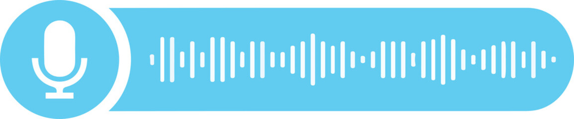 Voice Message Bubble Icon , Voice Note Icon
