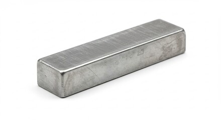 金属光沢輝く直方体 精密な質感 工業素材. AI Generated