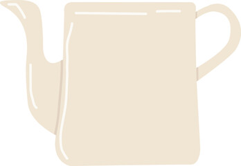 Beige Ceramic Teapot