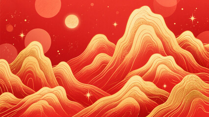 abstract background with red hearts