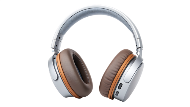 A noise canceling headphone with padded earcups
