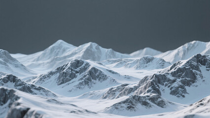 Obraz premium snow covered mountains