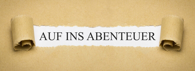 Auf ins Abenteuer
