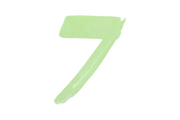 Green watercolor background. Artistic hand paint. Isolated on transparent background.
